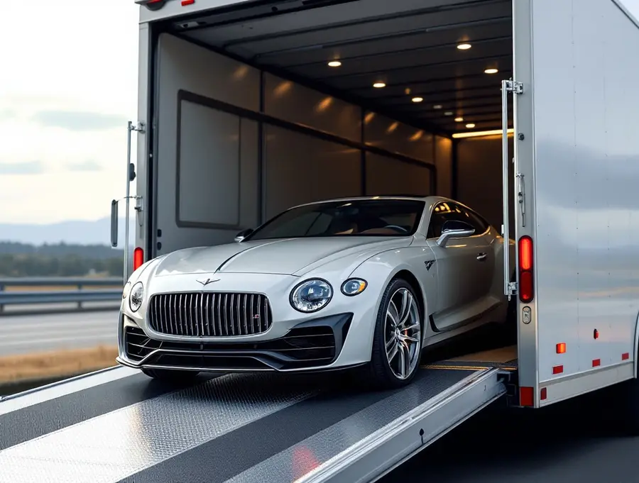 An enclosed trailer for car transport